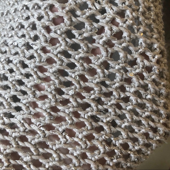 Lane Bryant loose knit sequin tunic sweater - Picture 3 of 5